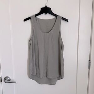 Grana Silk Tank Top | Gray
